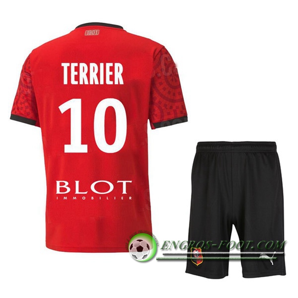 Engros-foot: Maillot Foot Stade Rennais (MTERRIER 10) Enfants Domicile 2020/2021 Thailande