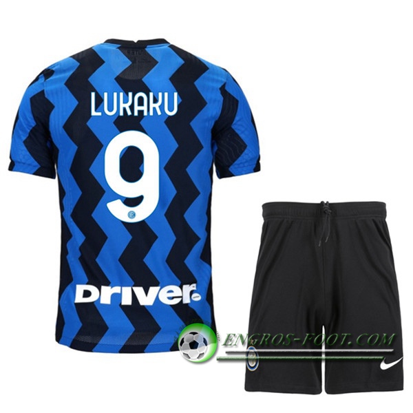 Engros-foot: Maillot Foot Inter Milan (LUKAKU 9) Enfants Domicile 2020/2021 Thailande