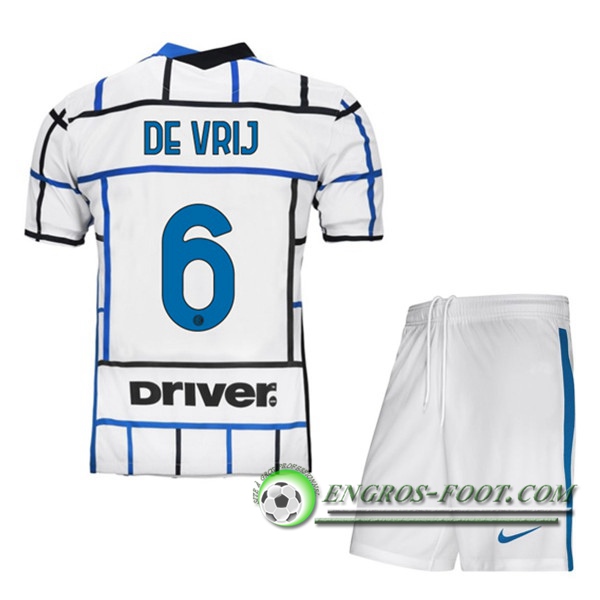 Engros-foot: Maillot Foot Inter Milan (DE VRIJ 6) Enfants Exterieur 2020/2021 Thailande