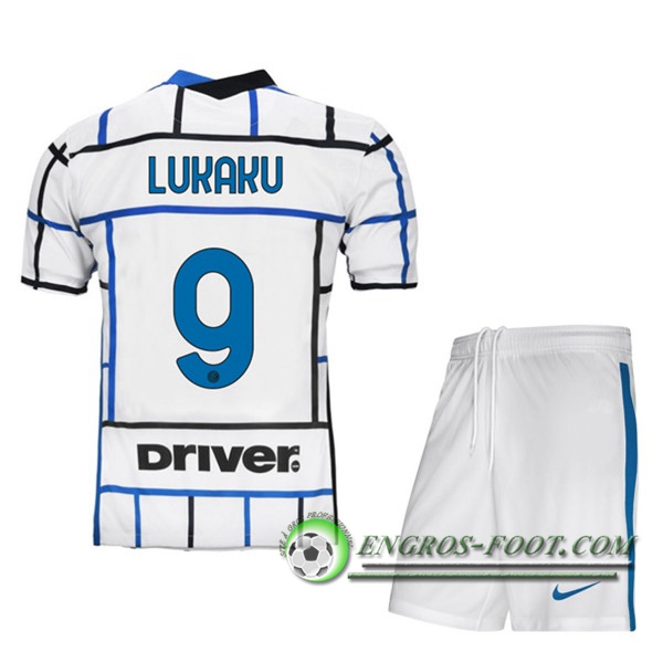 Engros-foot: Maillot Foot Inter Milan (LUKAKU 9) Enfants Exterieur 2020/2021 Thailande