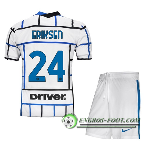 Engros-foot: Maillot Foot Inter Milan (ERIKSEN 24) Enfants Exterieur 2020/2021 Thailande