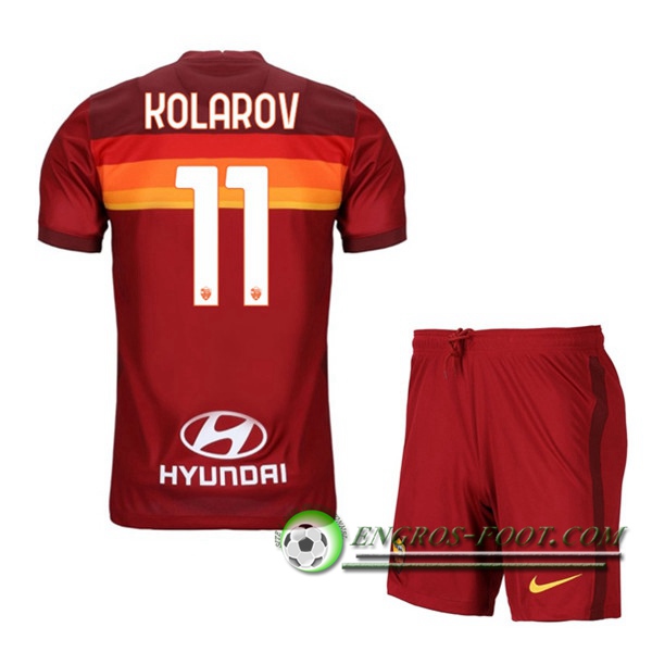 Engros-foot: Maillot Foot AS Roma (KOLAROV 11) Enfants Domicile 2020/2021 Thailande