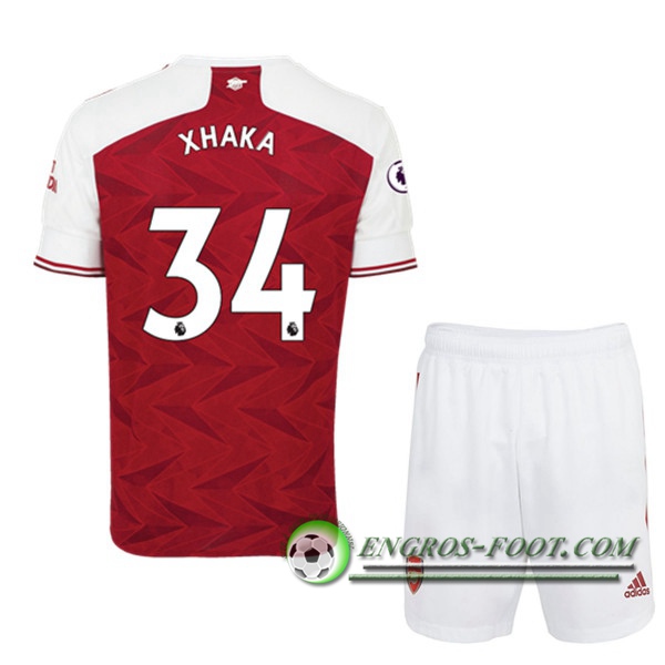 Engros-foot: Maillot Foot Arsenal (Granit Xhaka 34) Enfants Domicile 2020/2021 Thailande