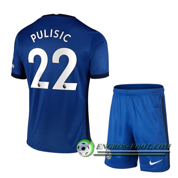 Engros-foot: Maillot Foot FC Chelsea (Pulisic 22) Enfants Domicile 2020/2021 Thailande