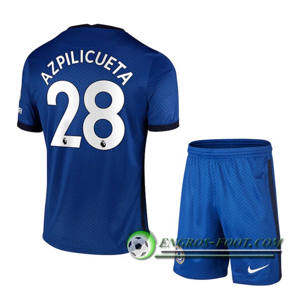 Engros-foot: Maillot Foot FC Chelsea (Azpilicueta 28) Enfants Domicile 2020/2021 Thailande