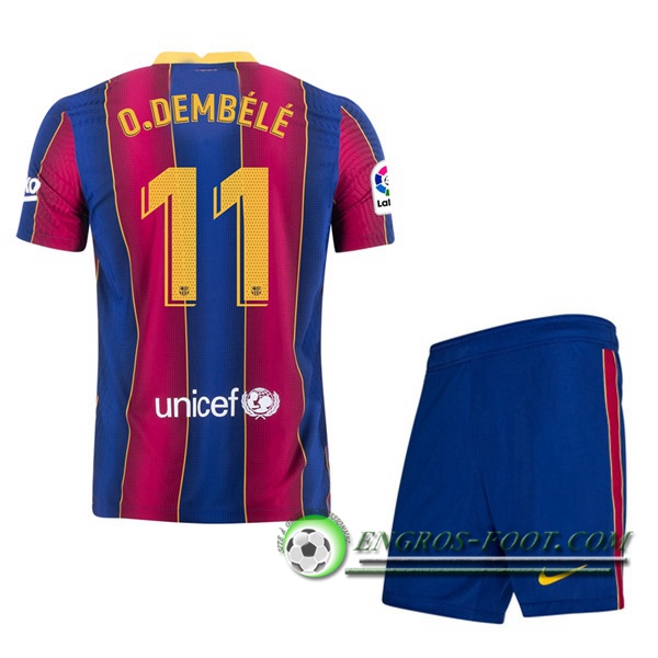 Engros-foot: Maillot Foot FC Barcelone (O.DEMBELE 11) Enfants Domicile 2020/2021 Thailande