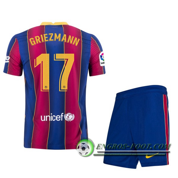 Engros-foot: Maillot Foot FC Barcelone (GRIEZMANN 17) Enfants Domicile 2020/2021 Thailande