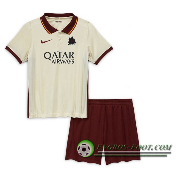 Engros-foot: Nouveau Maillot de Foot AS Roma Enfant Exterieur 2020/2021 Thailande