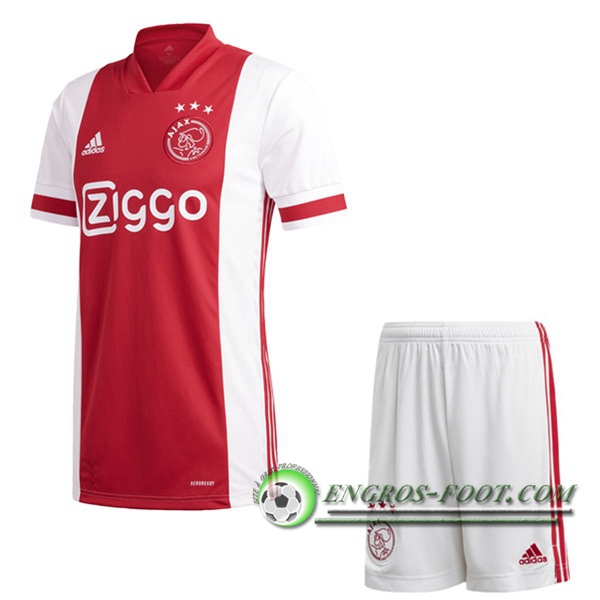 Engros-foot: Jeu Ensemble Maillot Foot AFC Ajax Domicile + Short 2020/2021 Thailande