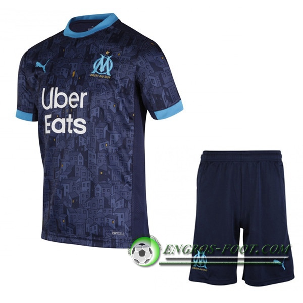 Engros-foot: Jeu Ensemble Maillot Foot Marseille OM Exterieur + Short 2020/2021 Thailande