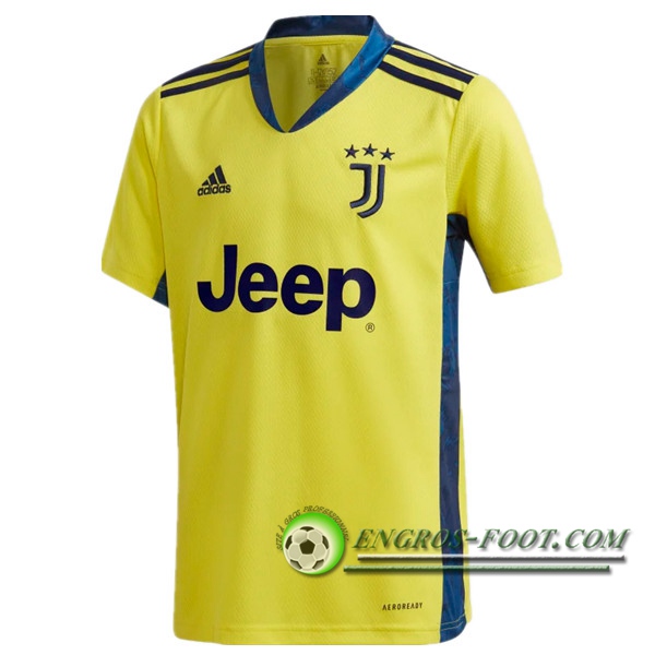 Engros-foot: Jeu Maillot de Foot Juventus Gardien de But Jaune 2020/2021 Thailande