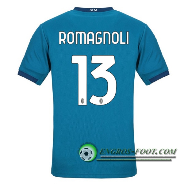 Engros-foot: Jeu Maillot de Foot Milan AC (ROMAGNOLI 13) Third 2020/2021 Thailande