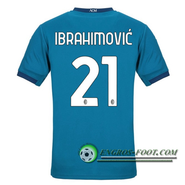 Engros-foot: Jeu Maillot de Foot Milan AC (IBRAHIMOVIC 21) Third 2020/2021 Thailande