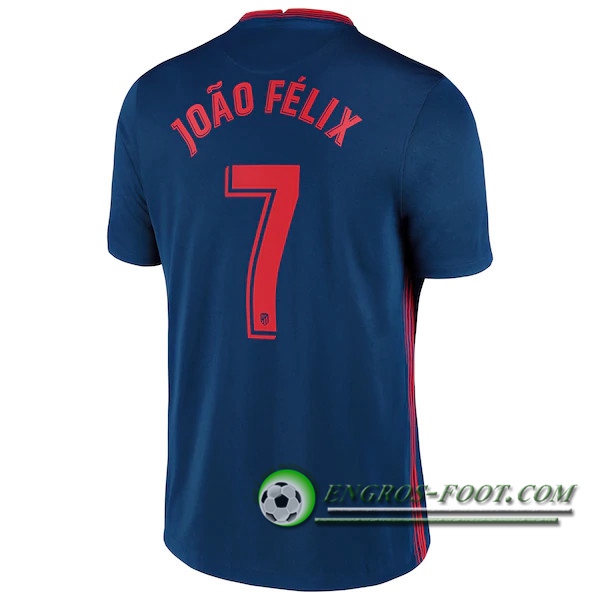 Engros-foot: Jeu Maillot de Foot Atletico Madrid (Joao Felix 7) Exterieur 2020/2021 Thailande