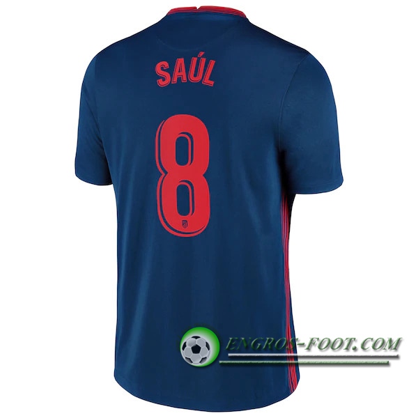 Engros-foot: Jeu Maillot de Foot Atletico Madrid (Saul 8) Exterieur 2020/2021 Thailande