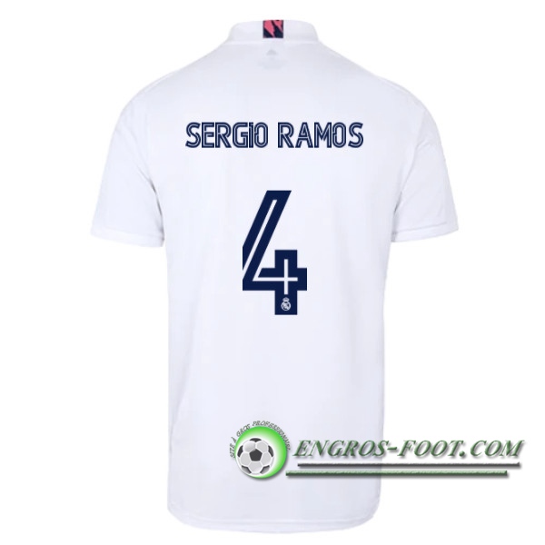 Engros-foot: Jeu Maillot de Foot Real Madrid (SERGIO RAMOS 4) Domicile 2020/2021 Thailande