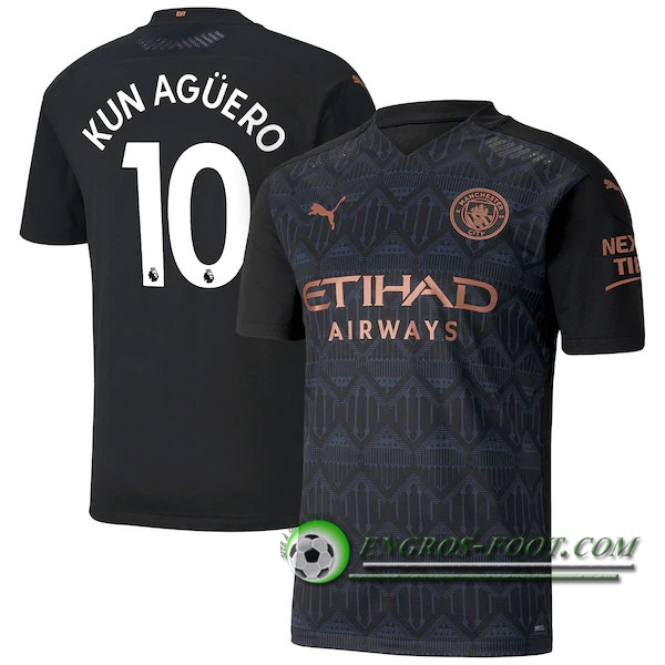 Engros-foot: Jeu Maillot de Foot Manchester City (Agüero 10) Exterieur 2020/2021 Thailande