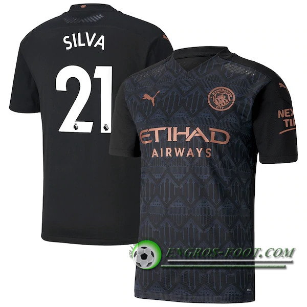 Engros-foot: Jeu Maillot de Foot Manchester City (Silva 21) Exterieur 2020/2021 Thailande