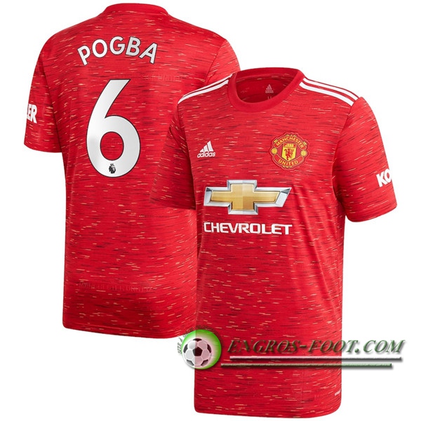 Engros-foot: Jeu Maillot de Foot Manchester United (Pogba 6) Domicile 2020/2021 Thailande