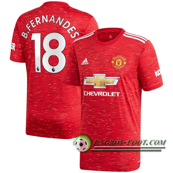 Engros-foot: Jeu Maillot de Foot Manchester United (B.Fernandes 18) Domicile 2020/2021 Thailande