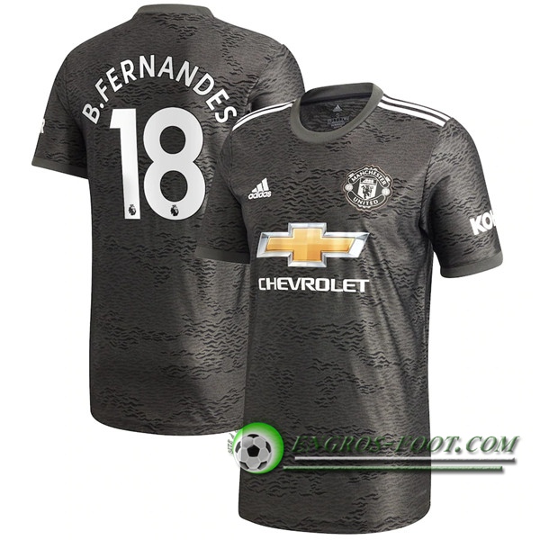 Engros-foot: Jeu Maillot de Foot Manchester United (B.Fernandes 18) Exterieur 2020/2021 Thailande