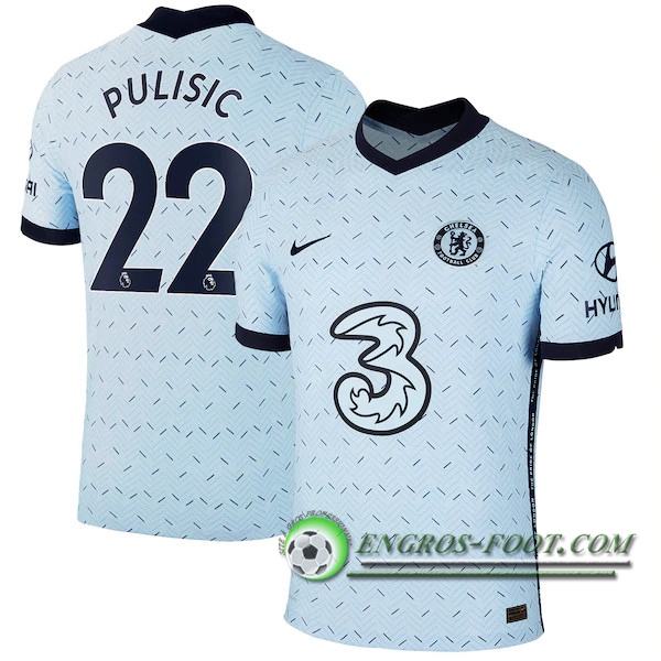 Engros-foot: Jeu Maillot de Foot FC Chelsea (Pulisic 22) Exterieur 2020/2021 Thailande