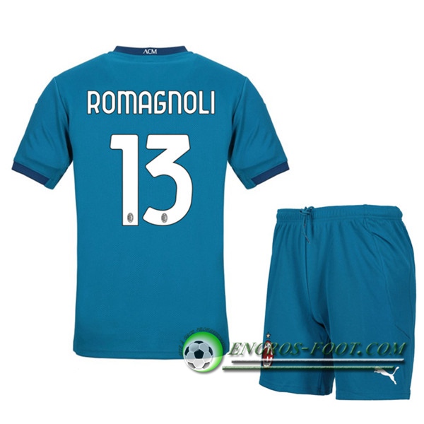 Engros-foot: Maillot de Foot Milan AC (ROMAGNOLI 13) Enfants Third 2020/2021 Thailande