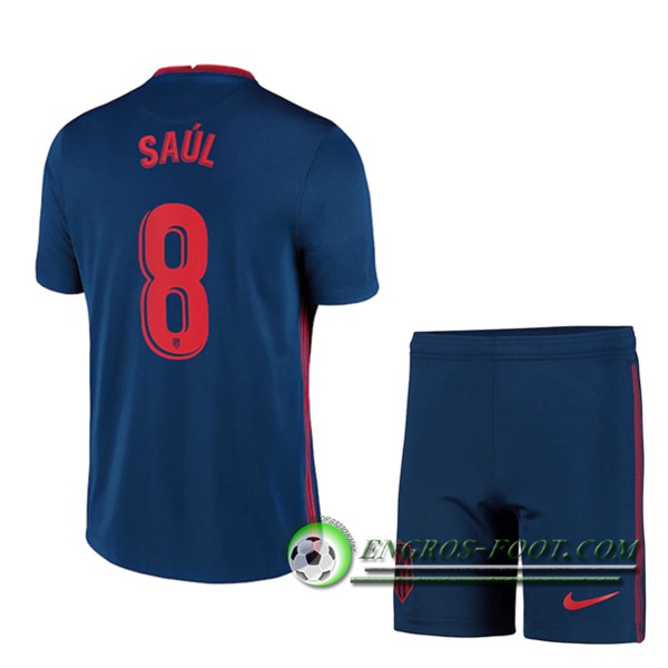 Engros-foot: Maillot de Foot Atletico Madrid (Saul 8) Enfants Exterieur 2020/2021 Thailande