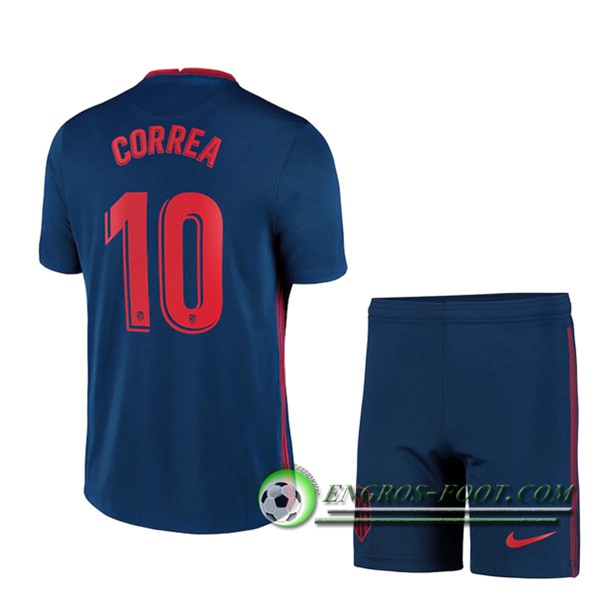 Engros-foot: Maillot de Foot Atletico Madrid (Correa 10) Enfants Exterieur 2020/2021 Thailande