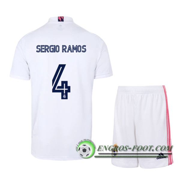 Engros-foot: Maillot de Foot Real Madrid (SERGIO RAMOS 4) Enfants Domicile 2020/2021 Thailande