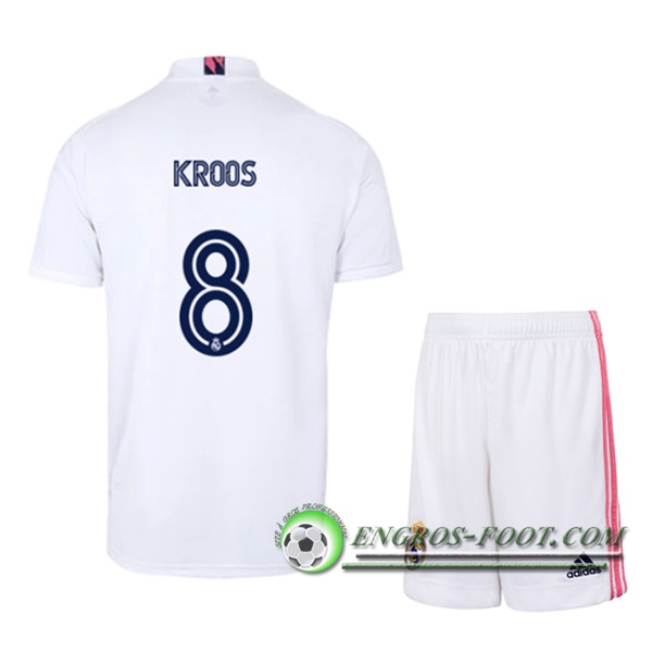 Engros-foot: Maillot de Foot Real Madrid (KROOS 8) Enfants Domicile 2020/2021 Thailande