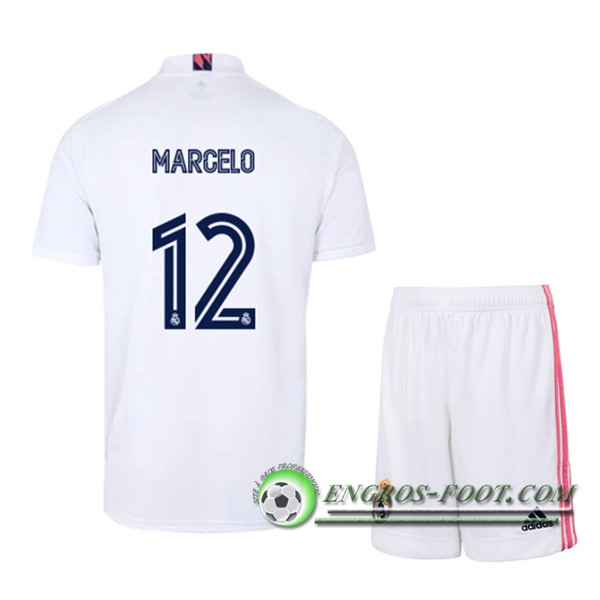 Engros-foot: Maillot de Foot Real Madrid (MARCELO 12) Enfants Domicile 2020/2021 Thailande