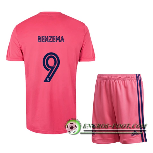 Engros-foot: Maillot de Foot Real Madrid (BENZEMA 9) Enfants Exterieur 2020/2021 Thailande