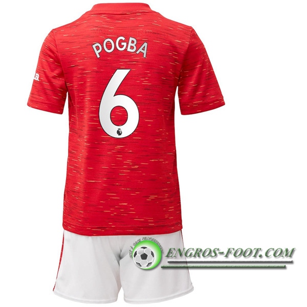 Engros-foot: Maillot de Foot Manchester United (Pogba 6) Enfants Domicile 2020/2021 Thailande