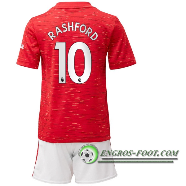 Engros-foot: Maillot de Foot Manchester United (Rashford 10) Enfants Domicile 2020/2021 Thailande