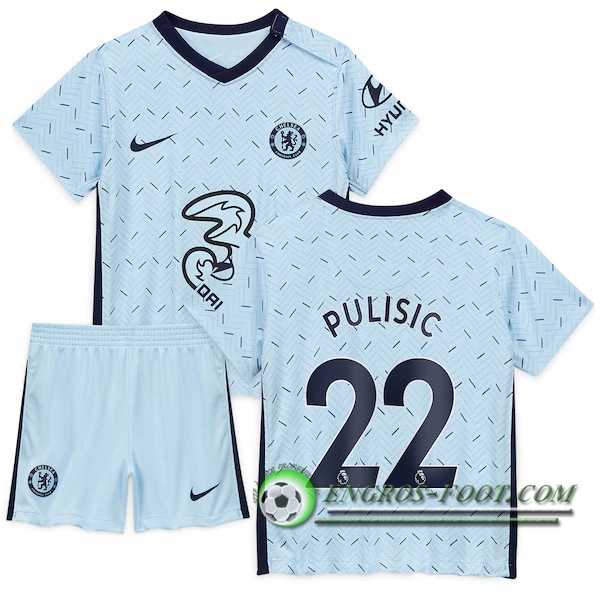 Engros-foot: Maillot de Foot FC Chelsea (Pulisic 22) Enfants Exterieur 2020/2021 Thailande