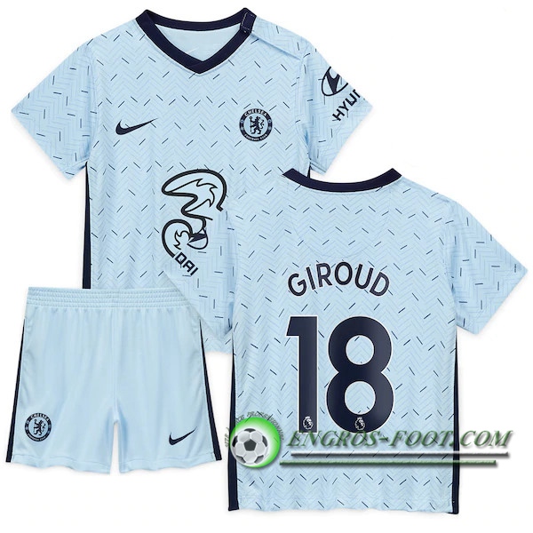 Engros-foot: Maillot de Foot FC Chelsea (Giroud 18) Enfants Exterieur 2020/2021 Thailande