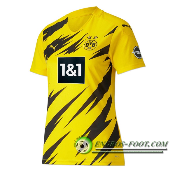 Engros-foot: Nouveaux Maillot de Foot Dortmund BVB Femme Domicile 2020/2021 Thailande