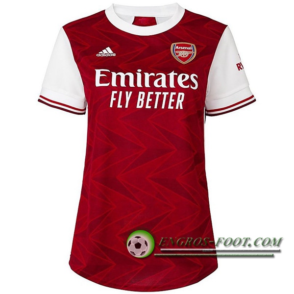 Engros-foot: Nouveaux Maillot de Foot Arsenal Femme Domicile 2020/2021 Thailande