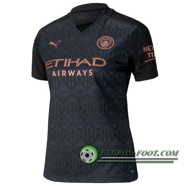 Engros-foot: Nouveaux Maillot de Foot Manchester City Femme Exterieur 2020/2021 Thailande