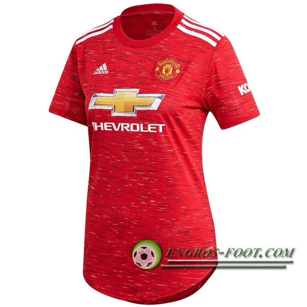 Engros-foot: Nouveaux Maillot de Foot Manchester United Femme Domicile 2020/2021 Thailande