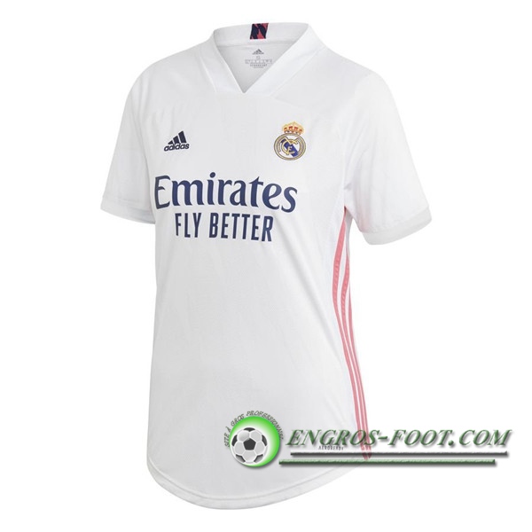 Engros-foot: Nouveaux Maillot de Foot Real Madrid Femme Domicile 2020/2021 Thailande