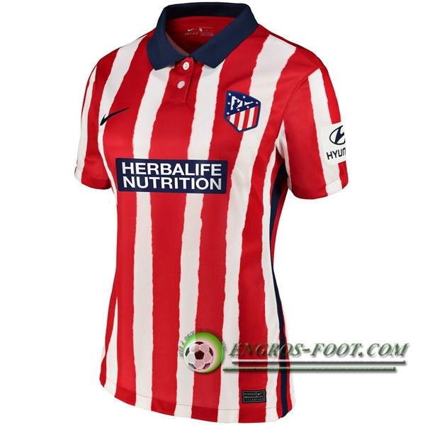 Engros-foot: Nouveaux Maillot de Foot Atletico Madrid Femme Domicile 2020/2021 Thailande