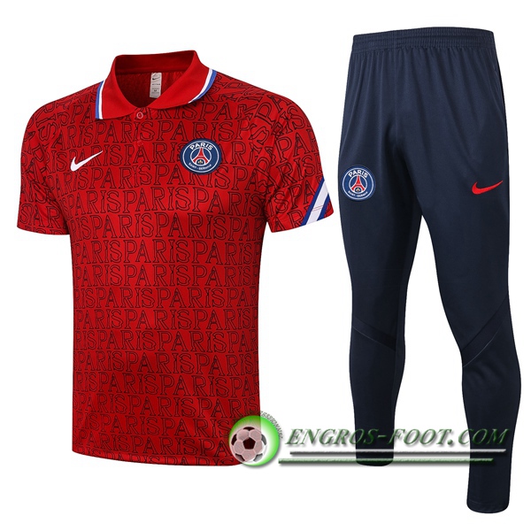 Ensemble Polo Paris PSG + Pantalon Rouge 2020/2021