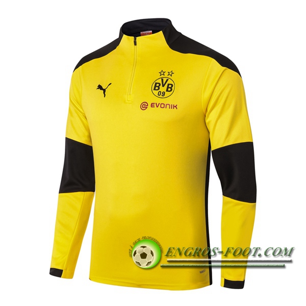 Engros-foot: Sweatshirt Training Dortmund BVB Jaune 2020/2021 Thailande