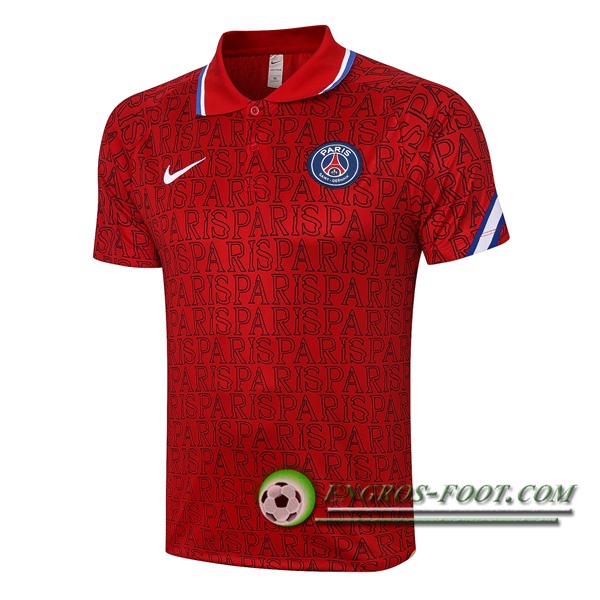 Polo Foot Paris PSG Rouge 2020/2021