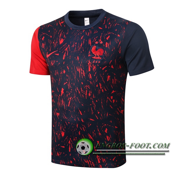 Training T-Shirts France Rouge Noir 2020/2021