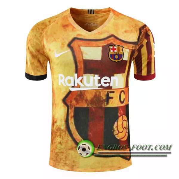 Training T-Shirts FC Barcelone Jaune 2020/2021