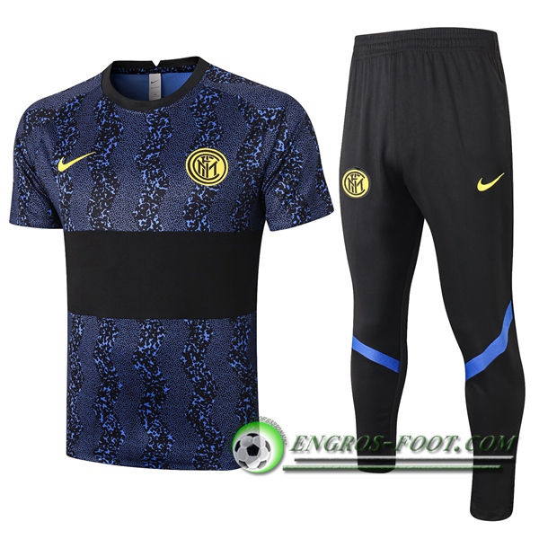 Ensemble Training T-Shirts Inter Milan + Pantalon Noir 2020/2021