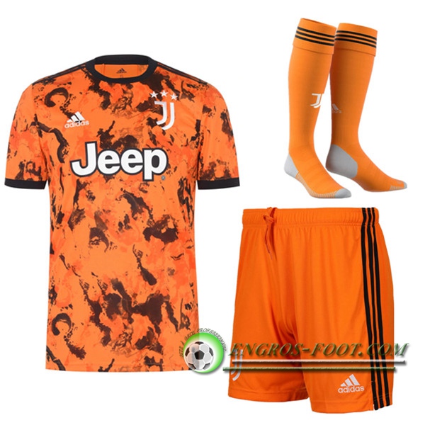 Engros-foot: Jeu Ensemble Maillot Foot Juventus Third (Short+Chaussettes) 2020/2021 Thailande